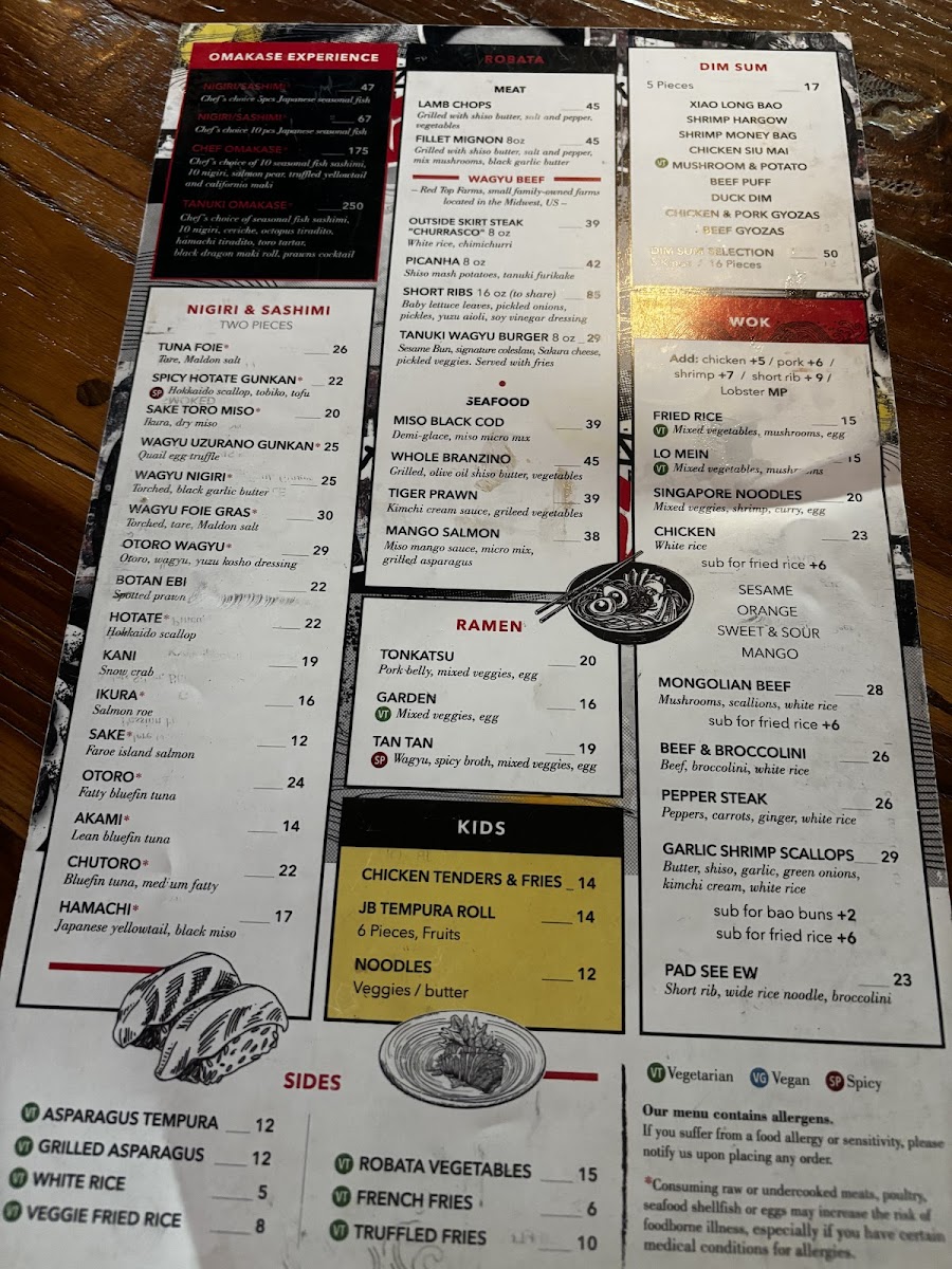 Tanuki River Landing Menu - Image 3